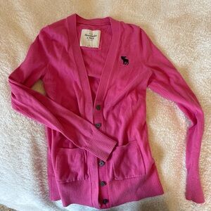 Abercrombie & Fitch Vibrant Pink Cardigan